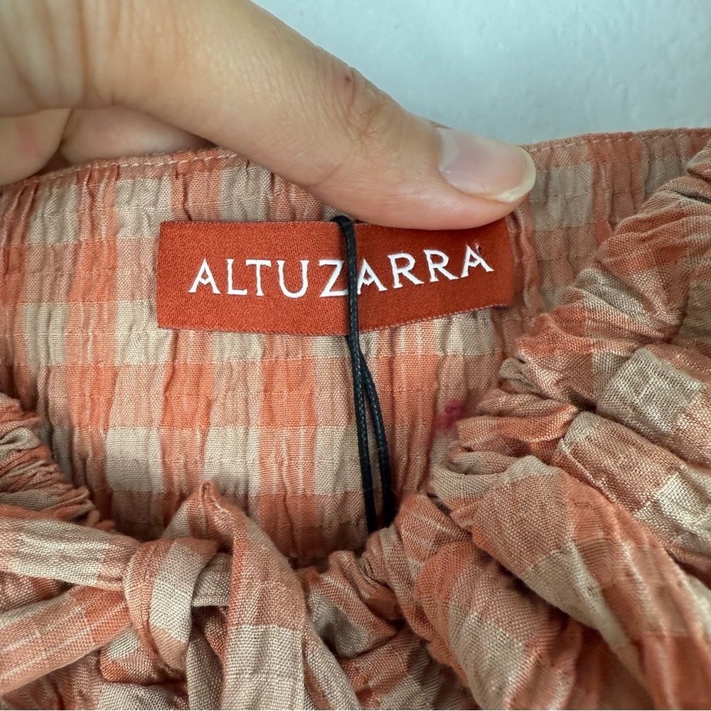 Altuzarra Bijou gingham cropped top size 36/us 4 - Picture 3 of 8